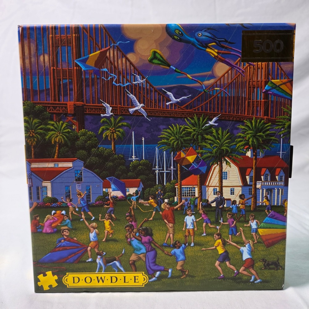Dowdle Golden Gate Bridge Kite Festival 500 Piece Jigsaw Puzzle Buffalo 56600